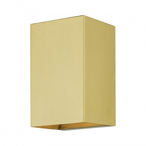 1 Light Satin Gold Outdoor / Indoor ADA Small Sconce Livex