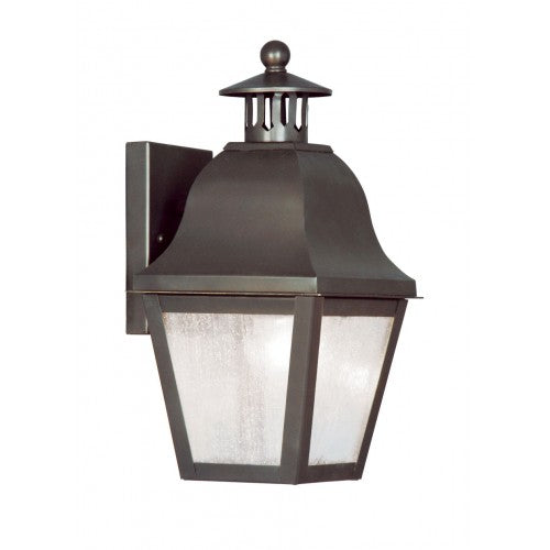 1 Light Bronze Outdoor Wall Lantern Livex