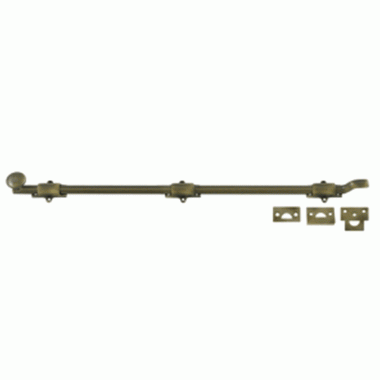 DELTANA 26 Inch Deltana Offset Heavy Duty Surface Bolt (Antique Brass Finish)