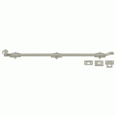 DELTANA 26 Inch Deltana Offset Heavy Duty Surface Bolt (Brushed Nickel Finish)