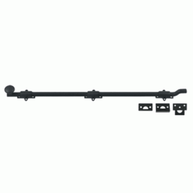 DELTANA 26 Inch Deltana Offset Heavy Duty Surface Bolt (Flat Black Finish)