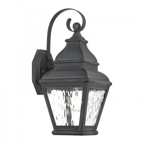 1 Light Charcoal Outdoor Wall Lantern Livex