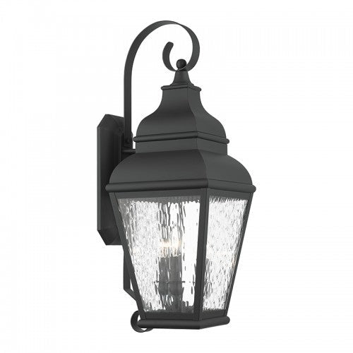 3 Light Black Outdoor Wall Lantern Livex