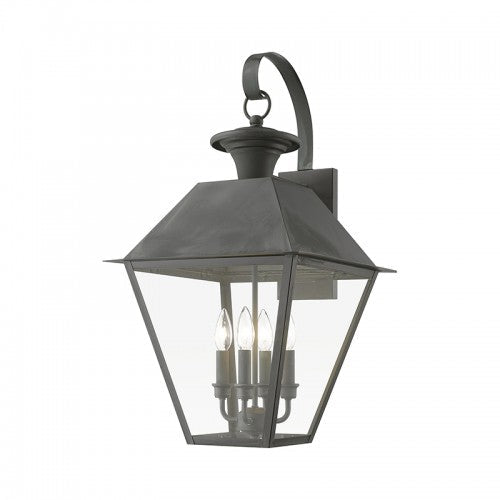 4 Light Charcoal Outdoor Extra Large Wall Lantern Livex