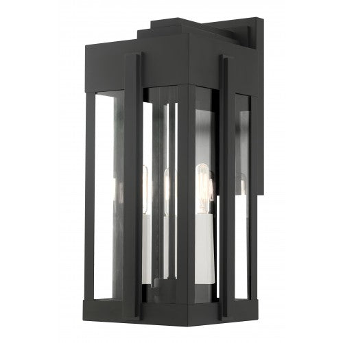 3 Light Black Outdoor Wall Lantern Livex