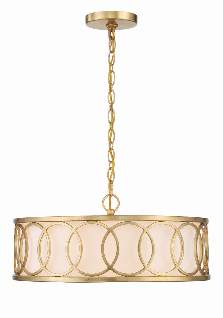 Libby Langdon Graham 6 Light Antique Gold Chandelier Crystorama