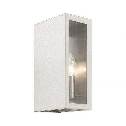 2 Light Brushed Nickel Outdoor ADA Medium Sconce Livex