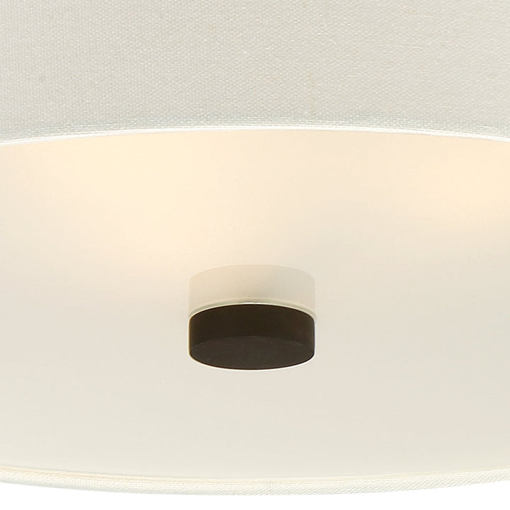 Crystorama Crystorama Libby Langdon Grayson 3 Light Dark Bronze Flush Mount