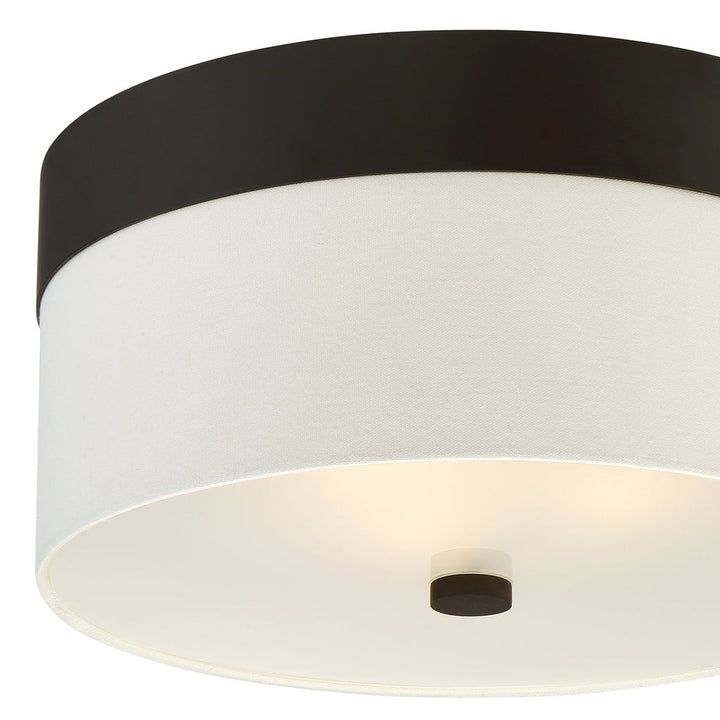 Crystorama Crystorama Libby Langdon Grayson 3 Light Dark Bronze Flush Mount