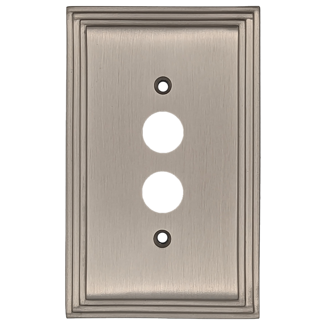 COPPER MOUNTAIN HARDWARE Kingston Classic Stepped Wall Plate (Satin Nickel)