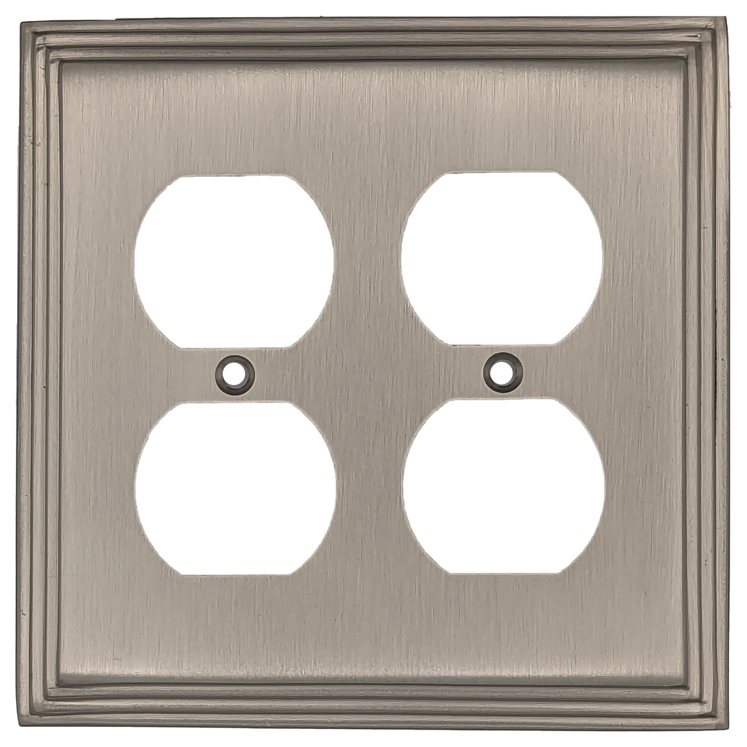 COPPER MOUNTAIN HARDWARE Kingston Classic Stepped Wall Plate (Satin Nickel)