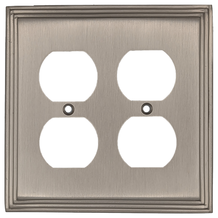 COPPER MOUNTAIN HARDWARE Kingston Classic Stepped Wall Plate (Satin Nickel)