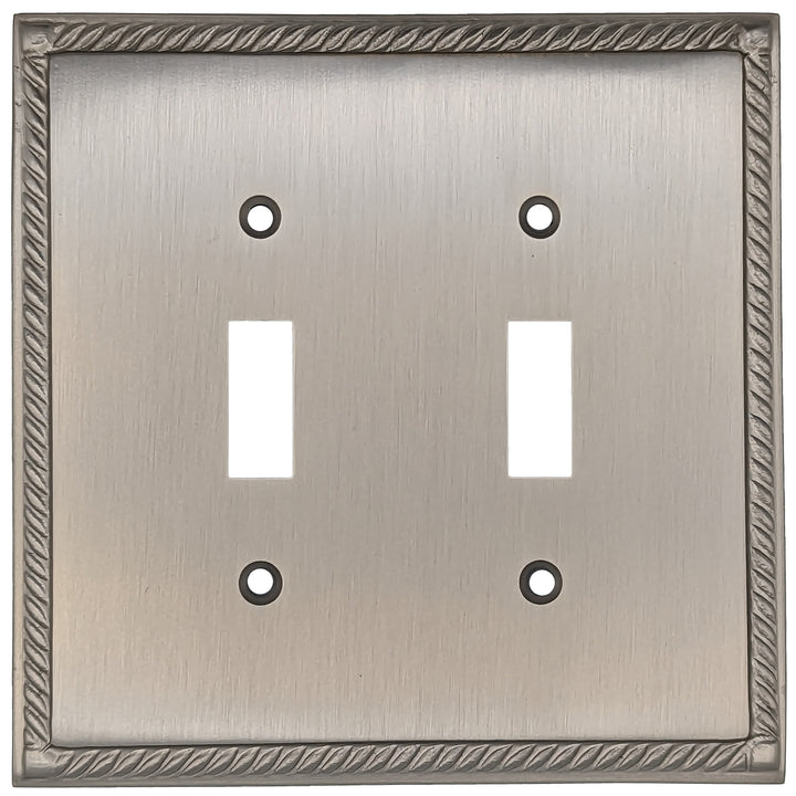 COPPER MOUNTAIN HARDWARE English Georgian Roped Wall Plate (Satin Nickel)