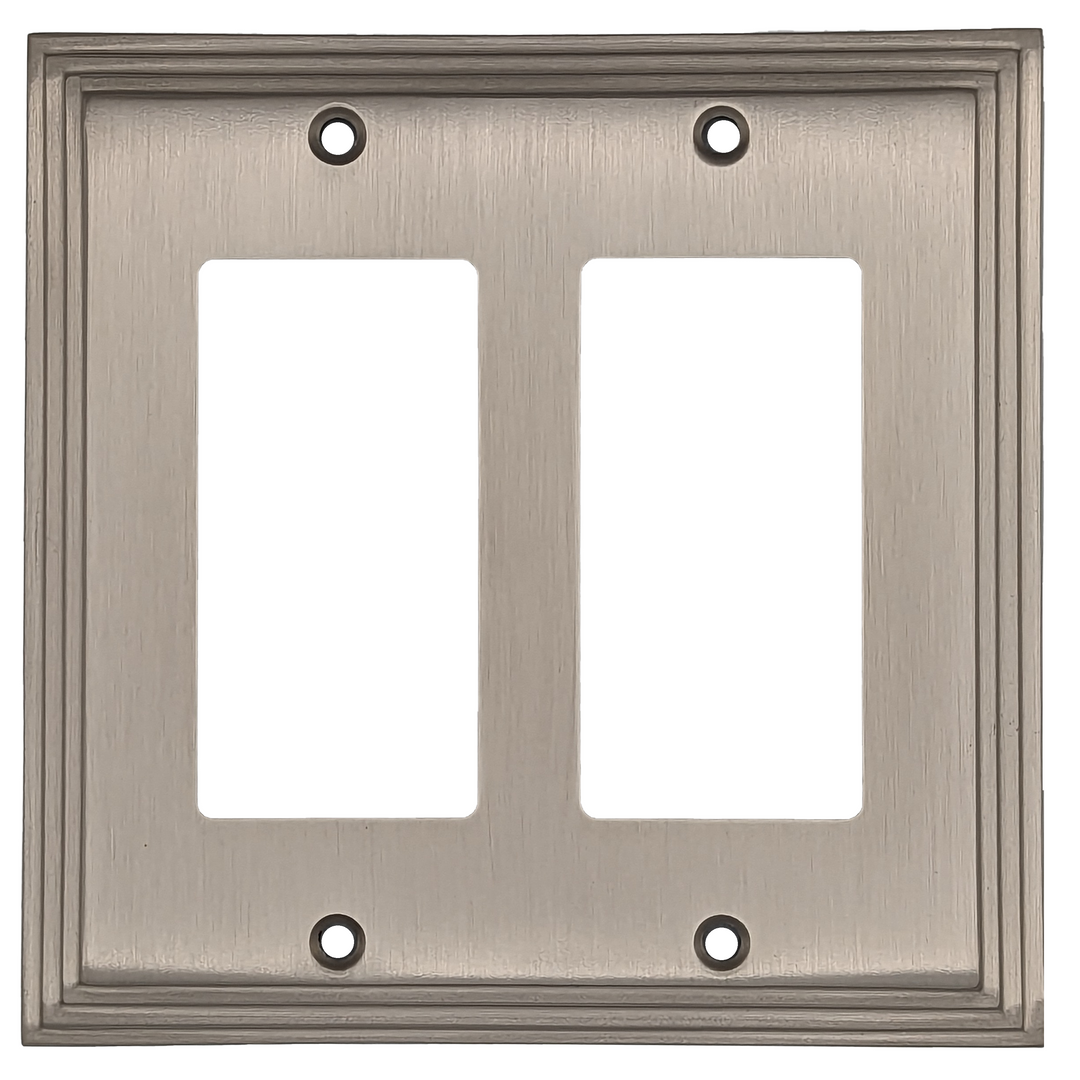 COPPER MOUNTAIN HARDWARE Kingston Classic Stepped Wall Plate (Satin Nickel)