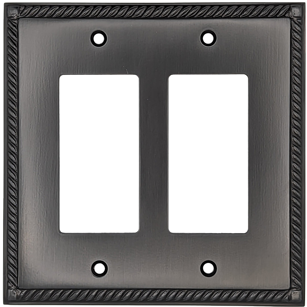 COPPER MOUNTAIN HARDWARE English Georgian Roped Wall Plate (Oil Rubbed Bronze)