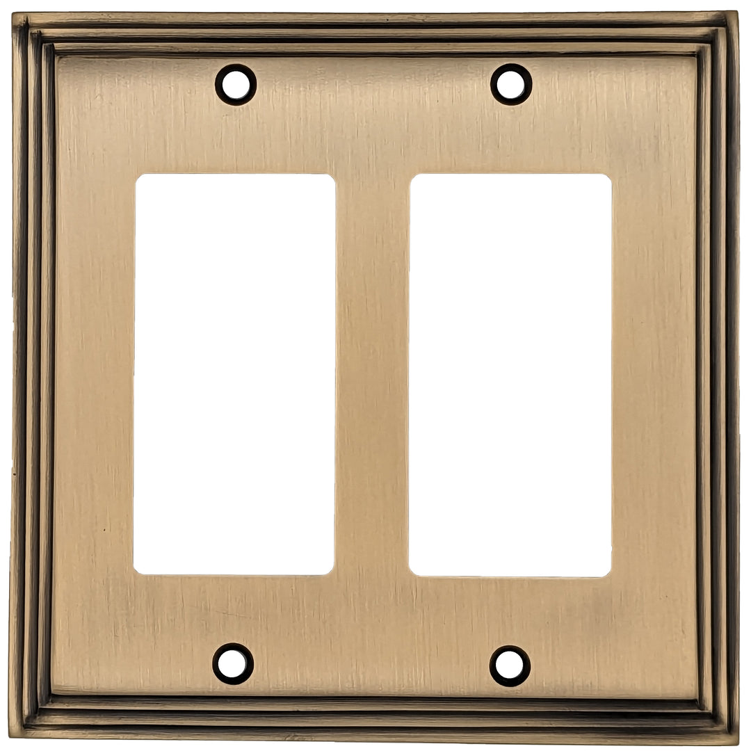 COPPER MOUNTAIN HARDWARE Kingston Classic Stepped Wall Plate (Antique Brass)