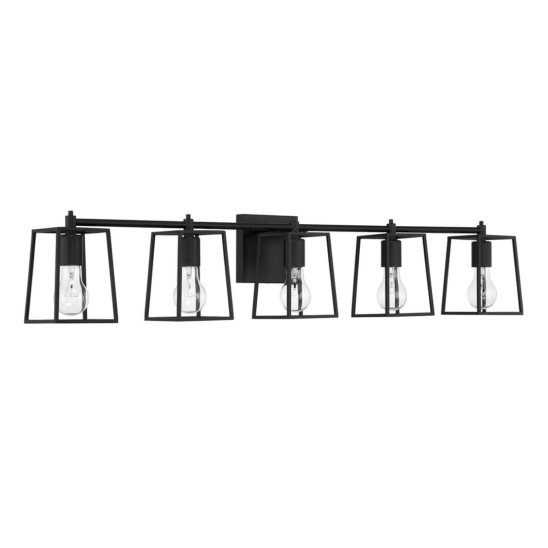 CRAFTMADE Dunn 5 Light Vanity in Flat Black