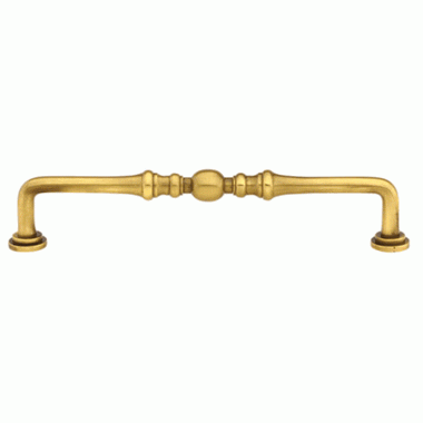 EMTEK 3 1/2 Inch (3 Inch c-c) Solid Brass Spindle Pull (Antique Brass Finish)