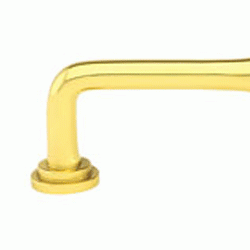 EMTEK 3 1/2 Inch (3 Inch c-c) Solid Brass Spindle Pull (Polished Brass Finish)