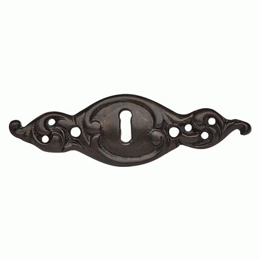 COPPER MOUNTAIN HARDWARE 3 1/2 Inch Solid Brass Escutcheon (Oil-Rubbed Brass Finish)