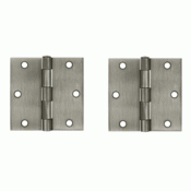 DELTANA 3 1/2 Inch x 3 1/2 Inch Steel Hinge (Antique Nickel Finish)