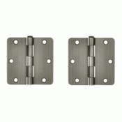 DELTANA 3 1/2 Inch x 3 1/2 Inch Steel Hinge (Antique Nickel Finish)