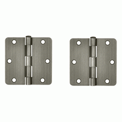 DELTANA 3 1/2 Inch x 3 1/2 Inch Steel Hinge (Antique Nickel Finish)