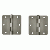 DELTANA 3 1/2 Inch x 3 1/2 Inch Steel Hinge (Antique Nickel Finish)