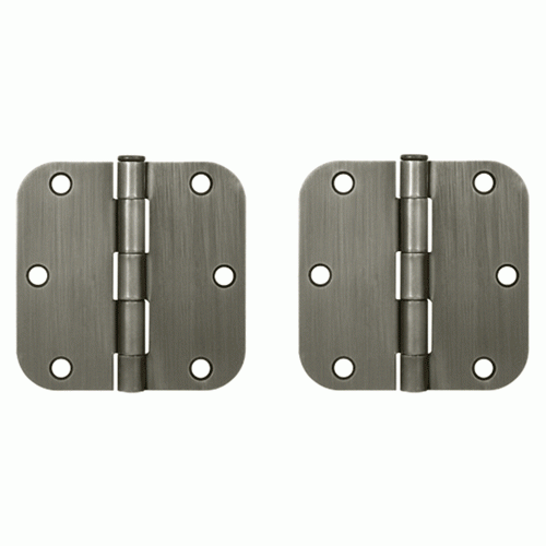 DELTANA 3 1/2 Inch x 3 1/2 Inch Steel Hinge (Antique Nickel Finish)