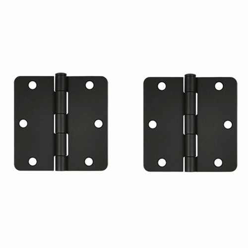 DELTANA 3 1/2 Inch x 3 1/2 Inch Steel Hinge (Oil Rubbed Bronze Finish)