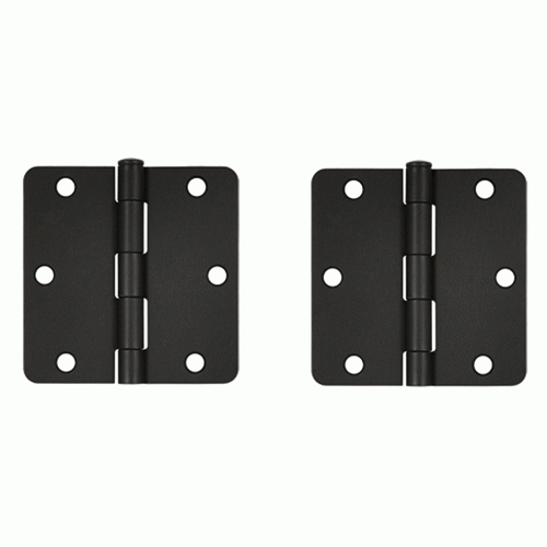 DELTANA 3 1/2 Inch x 3 1/2 Inch Steel Hinge (Oil Rubbed Bronze Finish)