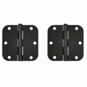 DELTANA 3 1/2 Inch x 3 1/2 Inch Steel Hinge (Oil Rubbed Bronze Finish)