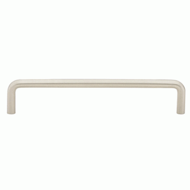 EMTEK 3 1/4 Inch (3 Inch c-c) Solid Brass Wire Pull (Brushed Nickel Finish)