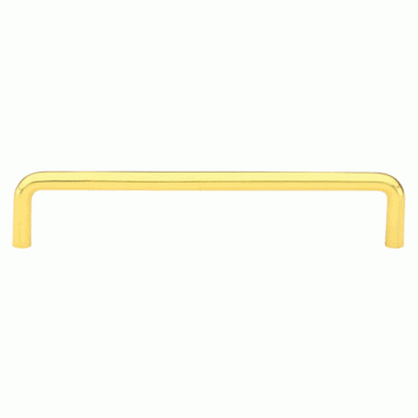 EMTEK 3 1/4 Inch (3 Inch c-c) Solid Brass Wire Pull (Polished Brass Finish)