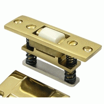 DELTANA 3 1/4 Inch Deltana Solid Brass Heavy Duty Roller Catch (Polished Brass Finish)