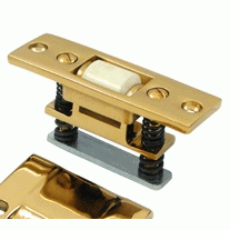 DELTANA 3 1/4 Inch Deltana Solid Brass Heavy Duty Roller Catch (PVD Lifetime Polished Brass Finish)