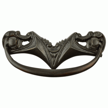 COPPER MOUNTAIN HARDWARE 3 3/4 Inch Gothic Bat Drop Pull (Oil-Rubbed Bronze Finish)