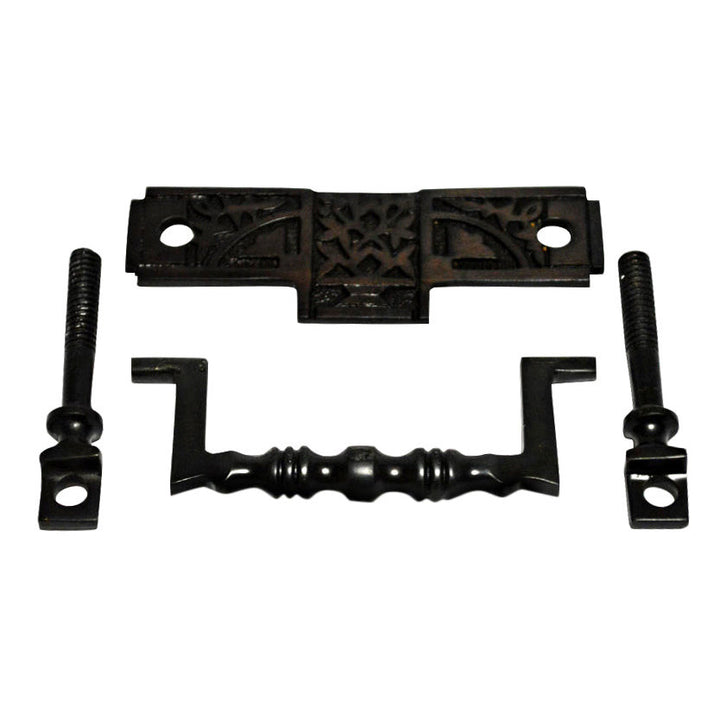 3 3/8 Inch (2 3/4 Inch c-c) Leaf Deco Bail Pull