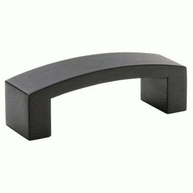 EMTEK Emtek 3 3/8 Inch Overall (3 Inch c-c) Bauhaus Pull Matte Black Finish