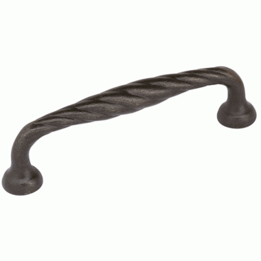 EMTEK Emtek 3 5/8 Inch (3 Inch c-c) Tuscany Bronze Twist Fixed Pull (Medium Bronze Finish)