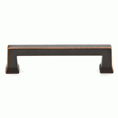 EMTEK Emtek 3 7/8 Inch (3 1/2 Inch c-c) Solid Brass Alexander Pull (Oil Rubbed Bronze Finish)