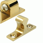 DELTANA 3 Inch Deltana Ball Tension Catch (PVD Lifetime Polished Brass Finish)