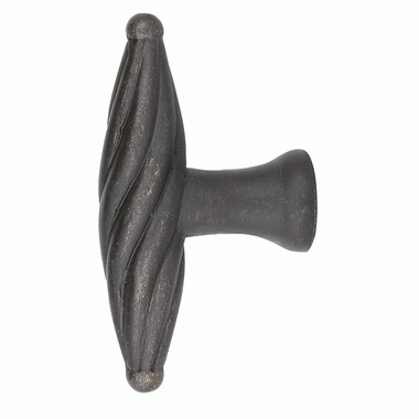 EMTEK 3 Inch Tuscany Bronze Twist Finger Knob (Medium Bronze)