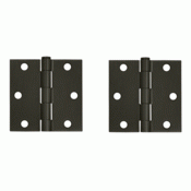 DELTANA 3 Inch x 3 Inch Steel Hinge (Oil Rubbed Bronze Finish)