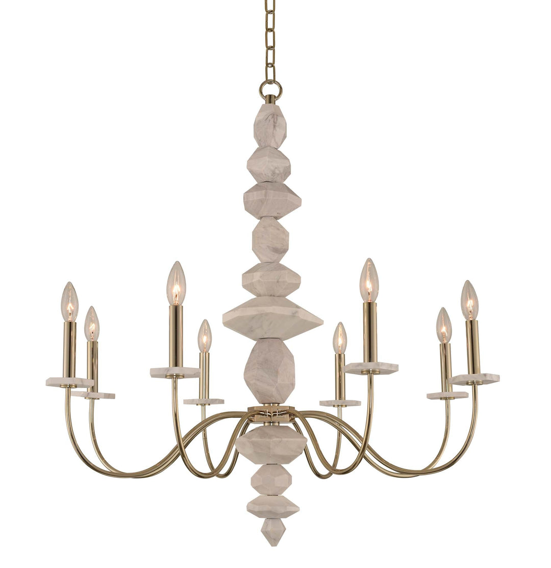 Kalco Carrara 8 Light Chandelier