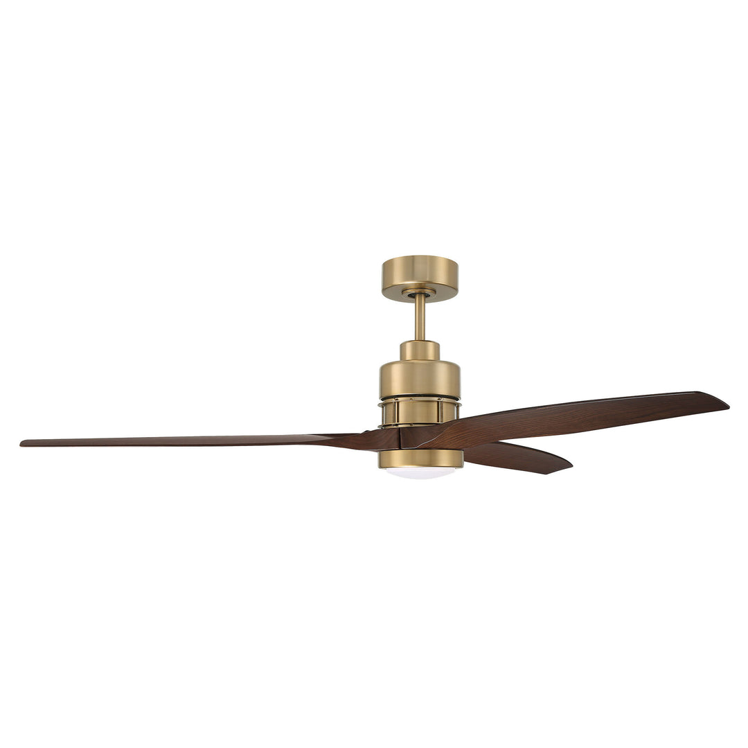 CRAFTMADE 60" Sonnet WiFi in Satin Brass w/ Walnut Blades