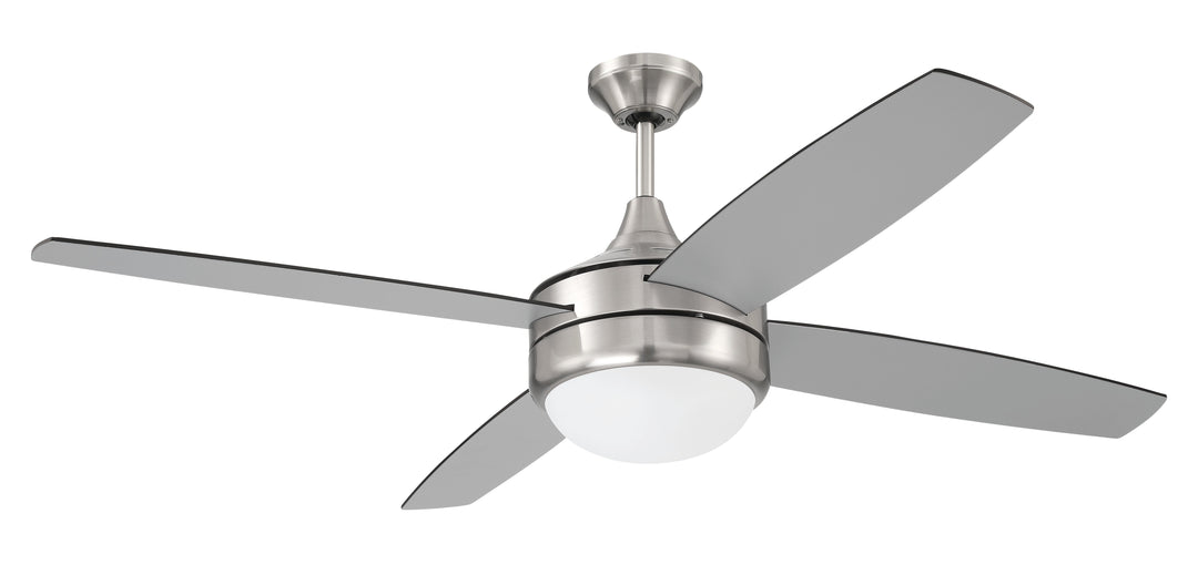 CRAFTMADE 52" Phaze II 4-Blade in Brushed Polished Nickel w/ Brushed Nickel/Greywood Blades