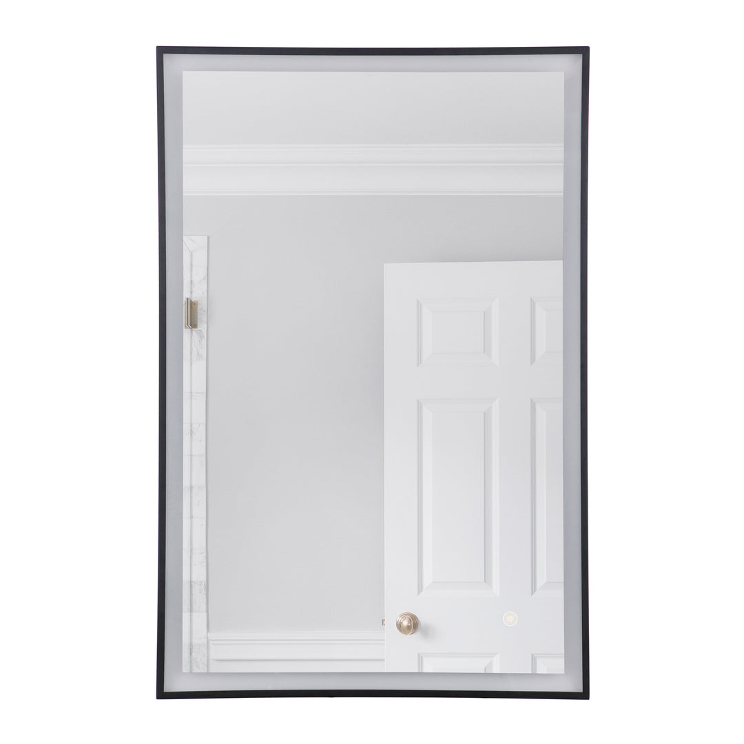 CRAFTMADE 24" x 36" Black Frame LED Mirror, Defogger & Dimmer, 3000K/4000K/5000K