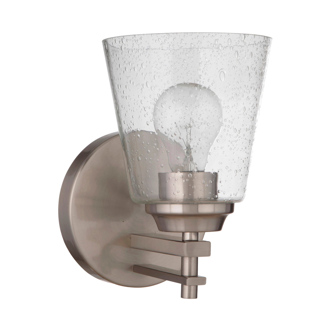 CRAFTMADE Drake 1 Light Wall Sconce in Brushed Polished Nickel