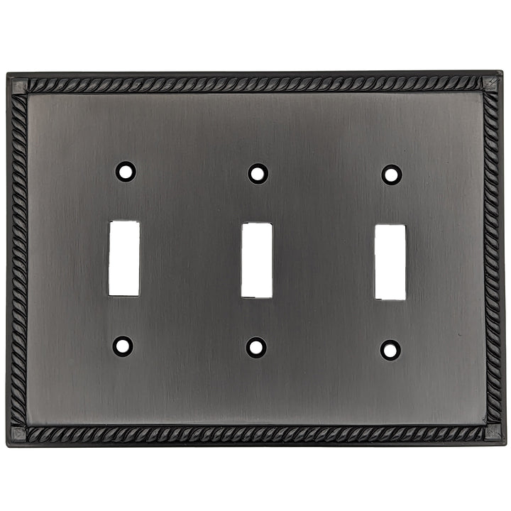 COPPER MOUNTAIN HARDWARE English Georgian Roped Wall Plate (Oil Rubbed Bronze)